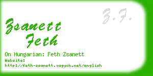 zsanett feth business card